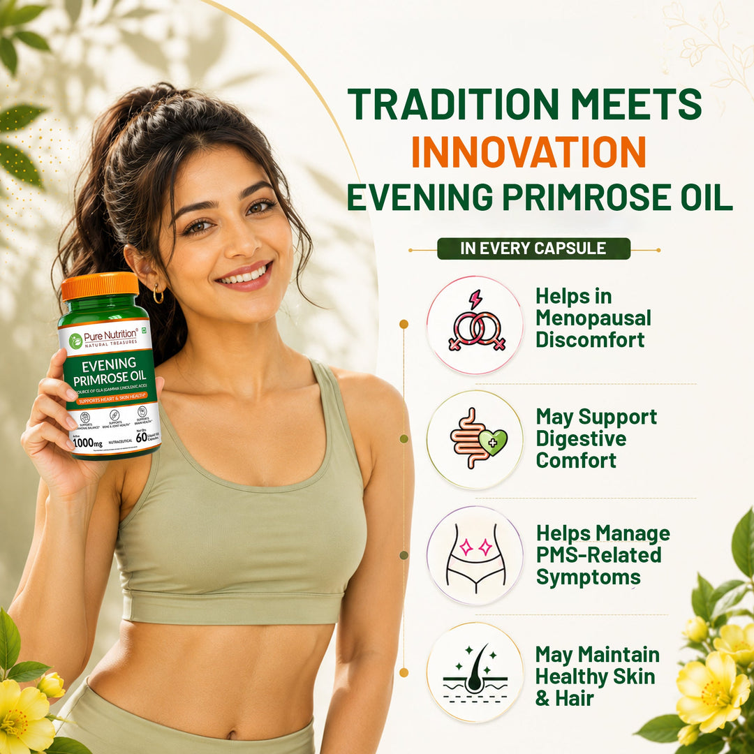 Evening Primrose Oil  GLA (Gamma Linolenic Acid) | Hormonal & Skin Support