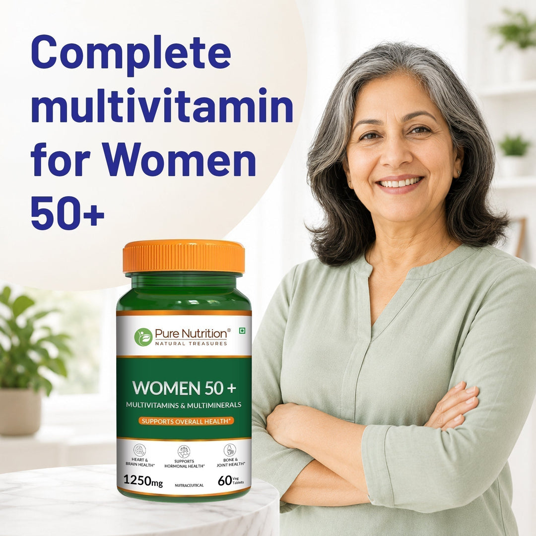 Women 50+ Multivitamins & Multiminerals 60 Veg Tablets | Senior Wellness