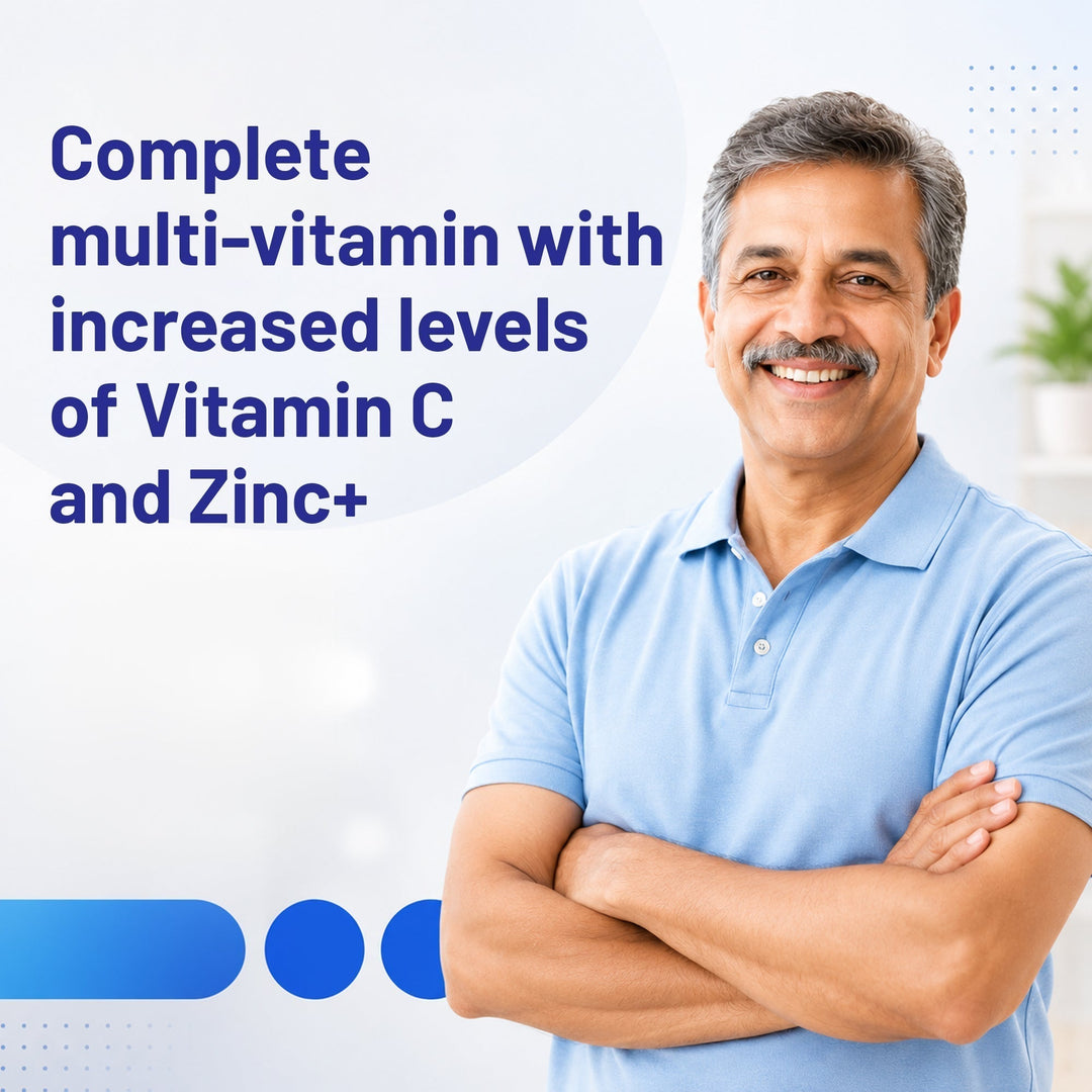 Men 50+ Multivitamins & Multiminerals 60 Veg Tablets | Senior Wellness