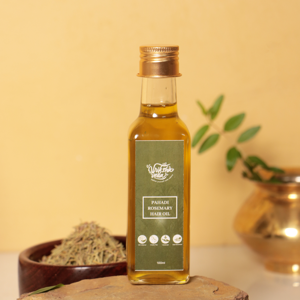 Pahadi Rosemary Hair Oil for Hair Growth I Solar Macerated I 100 ml