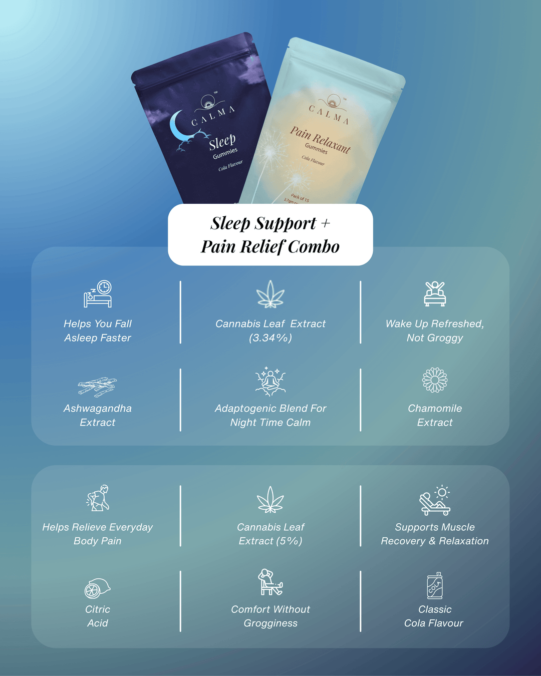 Pain Relief + Sleep Support Combo