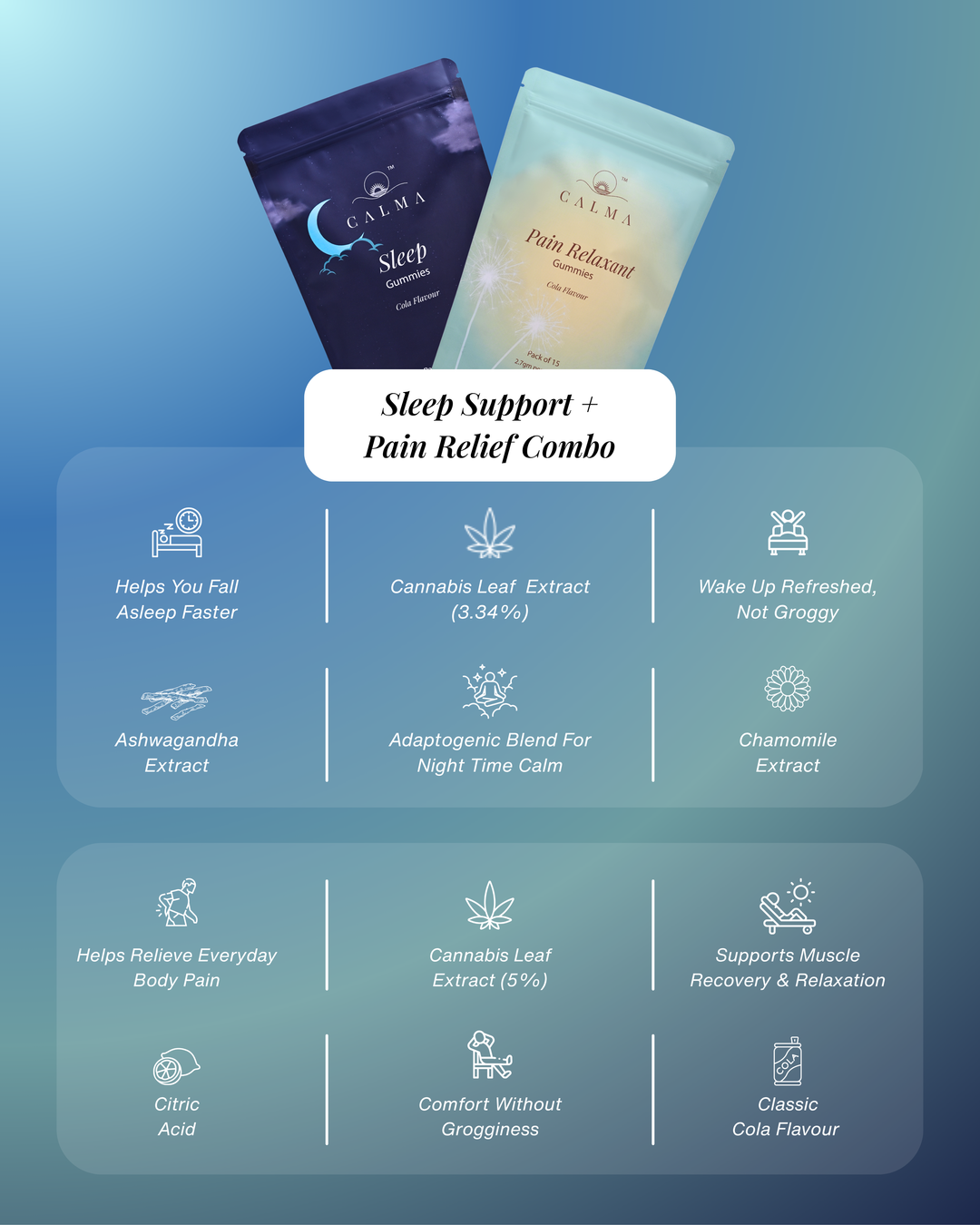 Pain Relief + Sleep Support Combo