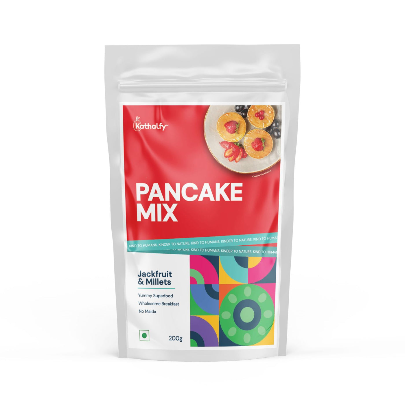 Kathalfy Pancake Mix | Millets & Jackfruit | 200 Grams (Pack of 2)
