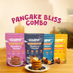 Gladful Pancake Bliss Combo - 4 Packs | 600gms