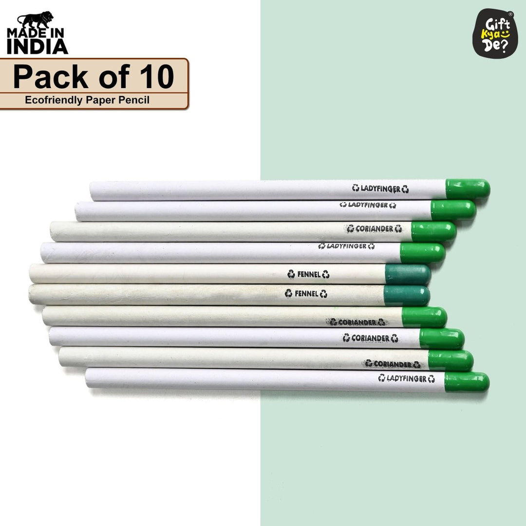 Gift Kya De Buy Eco-Friendly Paper Seed Pencil (Pack Of 10) Online - Gift Kya De