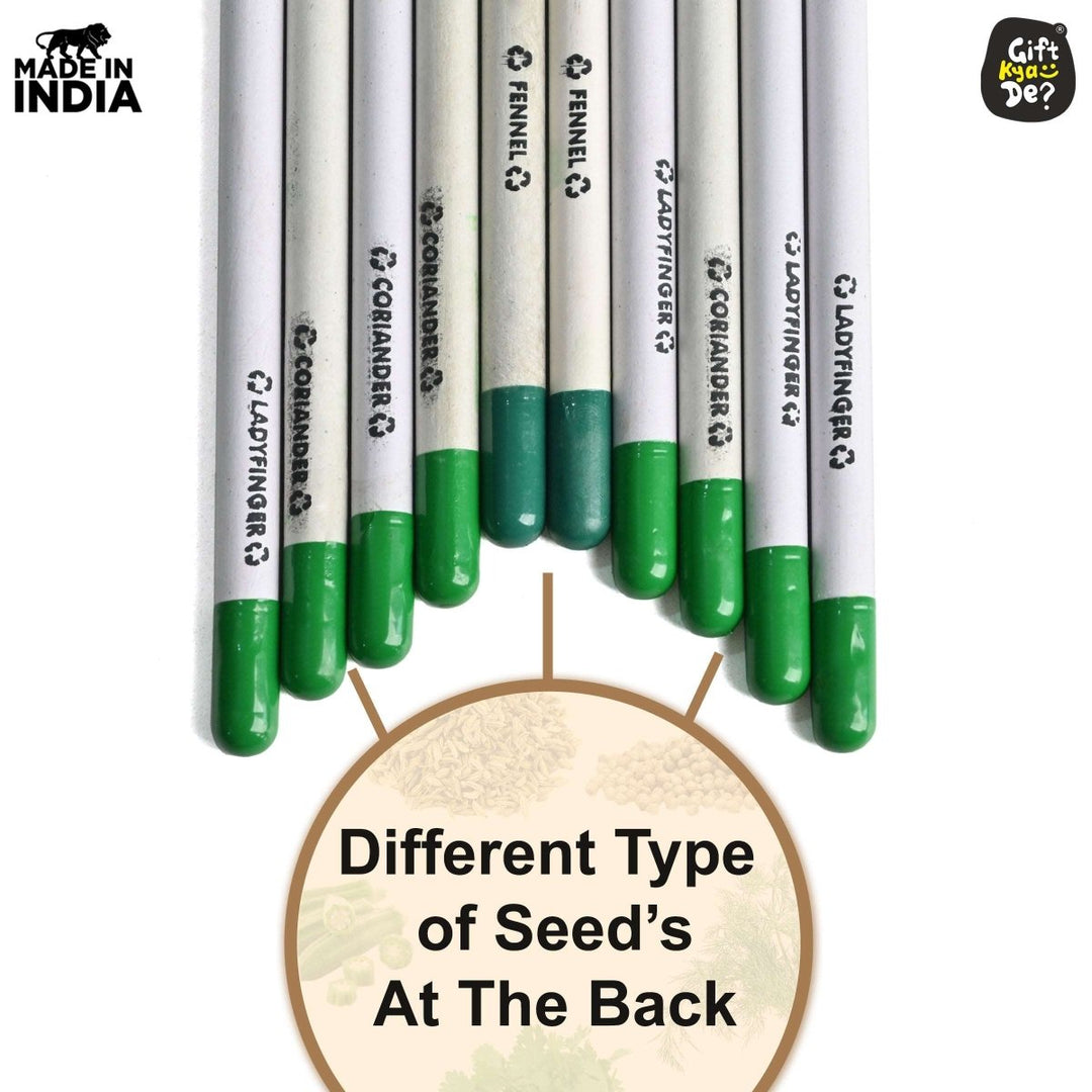 Gift Kya De Buy Eco-Friendly Paper Seed Pencil (Pack Of 10) Online - Gift Kya De
