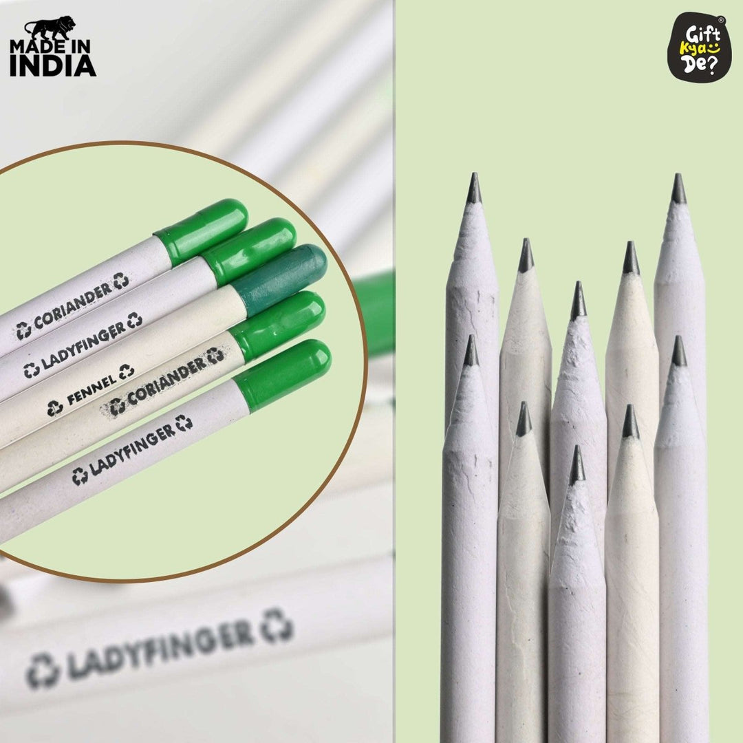Gift Kya De Buy Eco-Friendly Paper Seed Pencil (Pack Of 10) Online - Gift Kya De