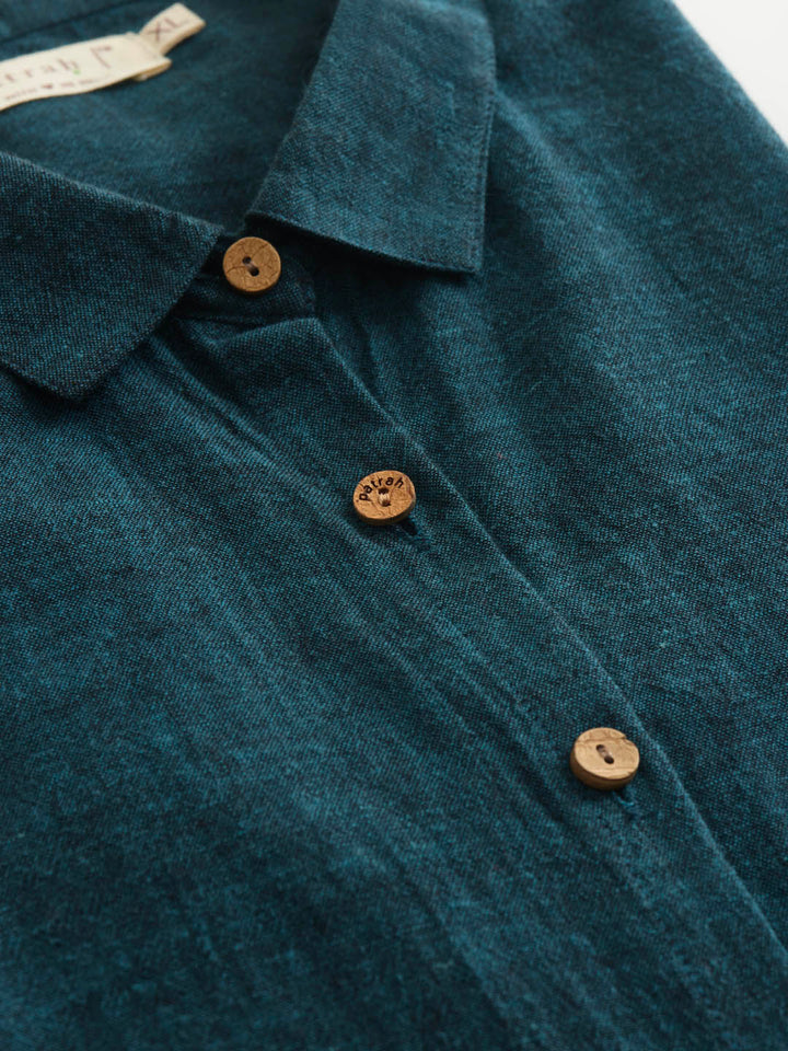 Patrah Handwoven Overlay Kurta Shirt