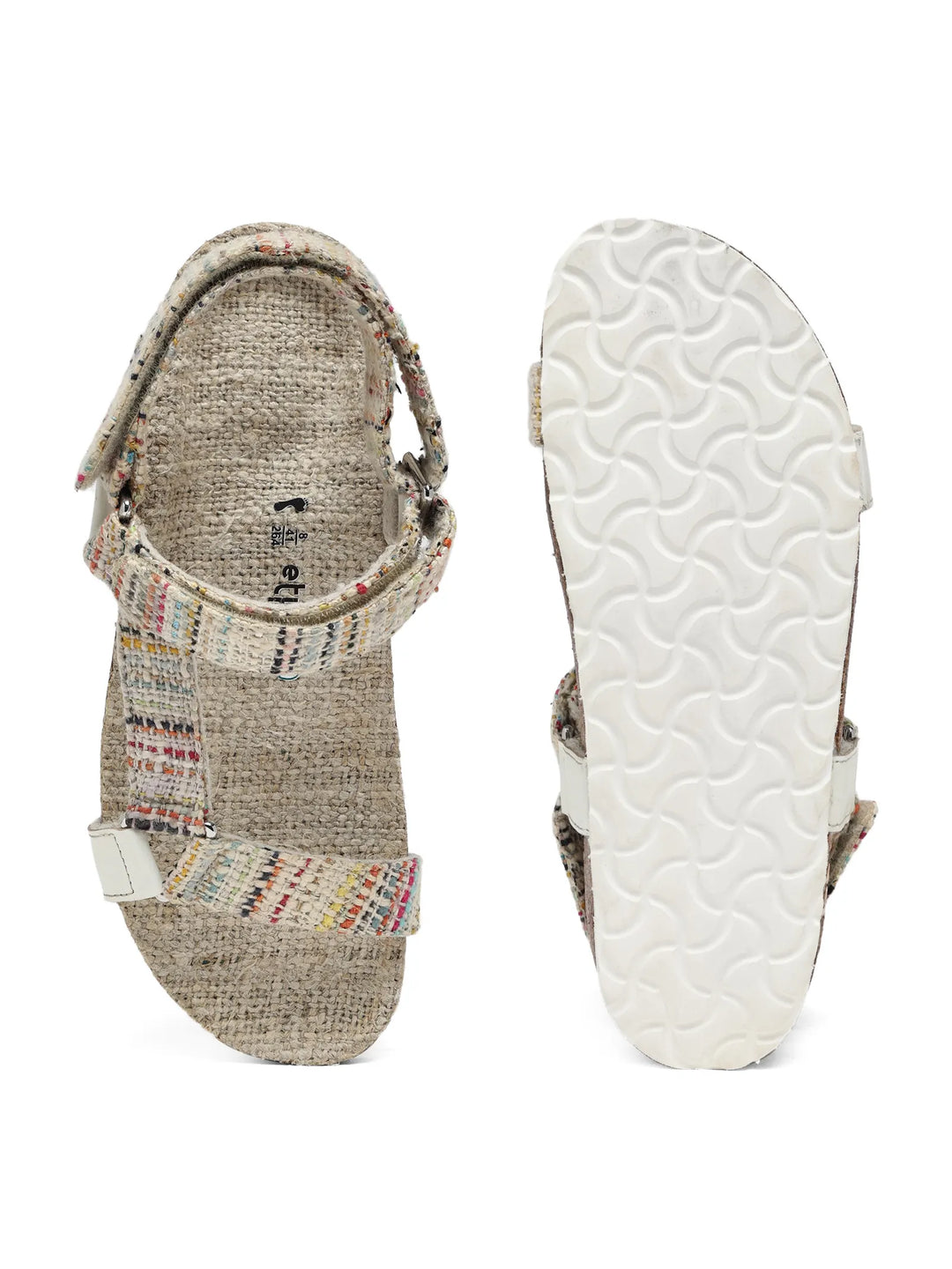 Nest Multicolor Velcro Strap Sandals