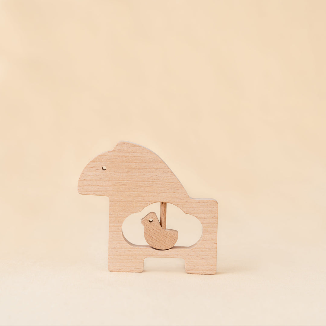 Little Lifters Mama & Me – Wooden Animal Rattle