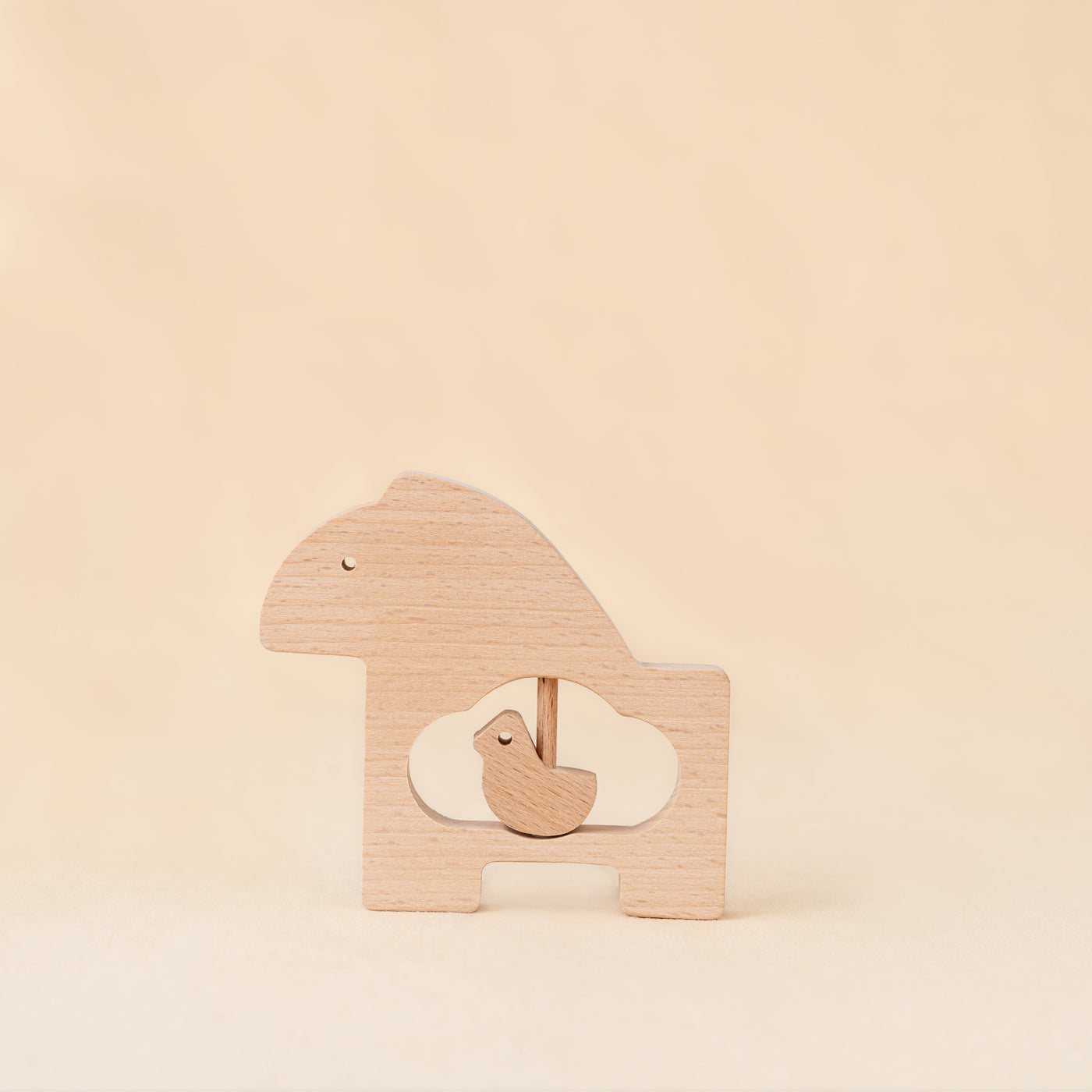 Little Lifters Mama & Me – Wooden Animal Rattle