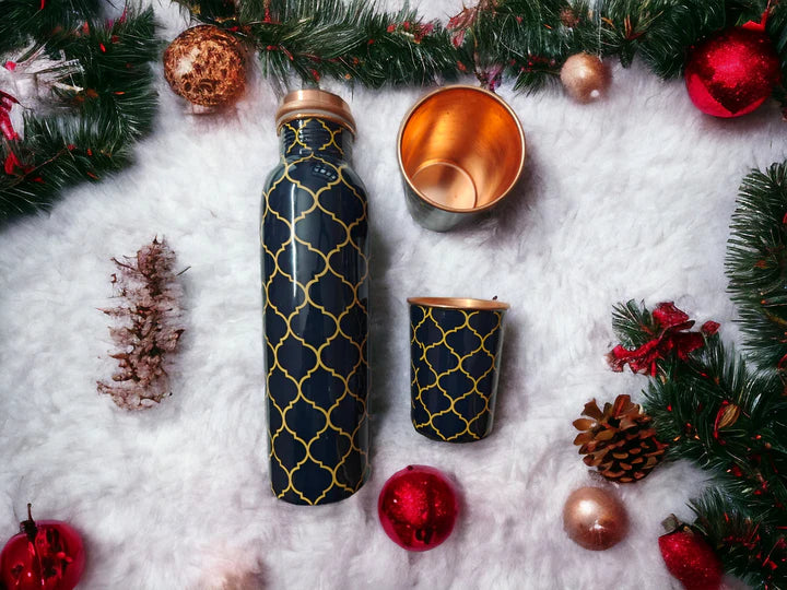 ONEarth Copper Bottle Gift Set (with cleaning brush)