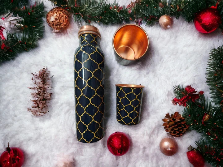 ONEarth Copper Bottle Gift Set (with cleaning brush)