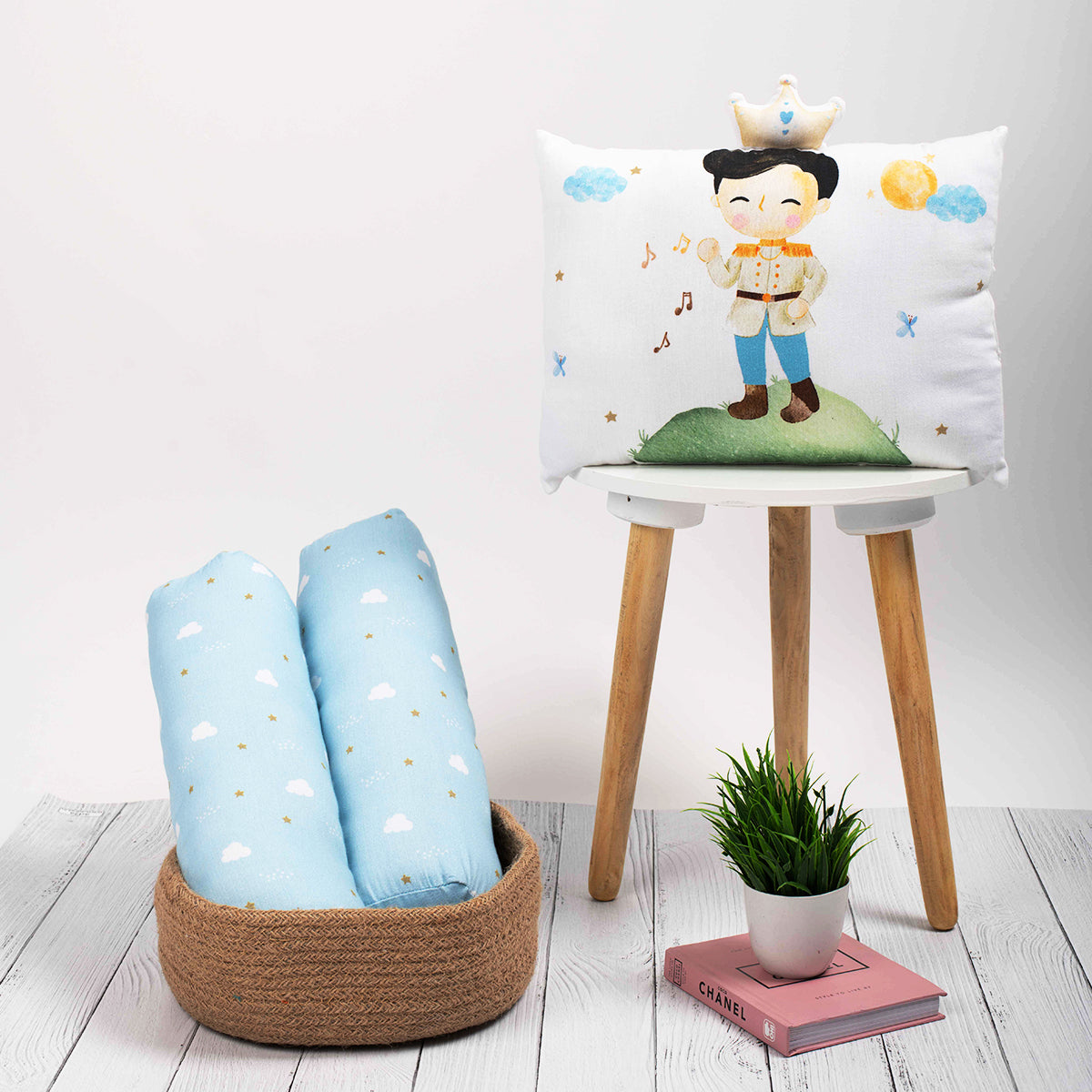 Tiny snooze mini cot set – the little prince