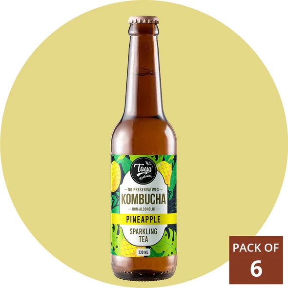 Toyo Kombucha Pineapple Low Sugar - Pack of 6