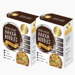 INDULGENCE No Maida Foxtail Millet Hakka Noodles 400 Gms (Pack of 2)