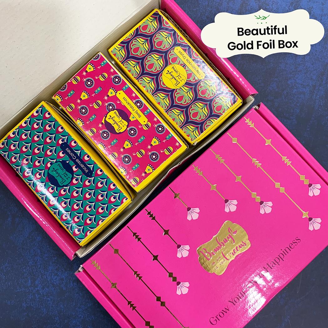 Bombay Greens 3 in 1 Hamper For Diwali - Plantable Seed Cracker