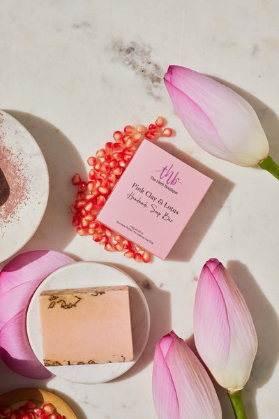 Pink Clay and Lotus Sugar Soap Bar - 100 grams