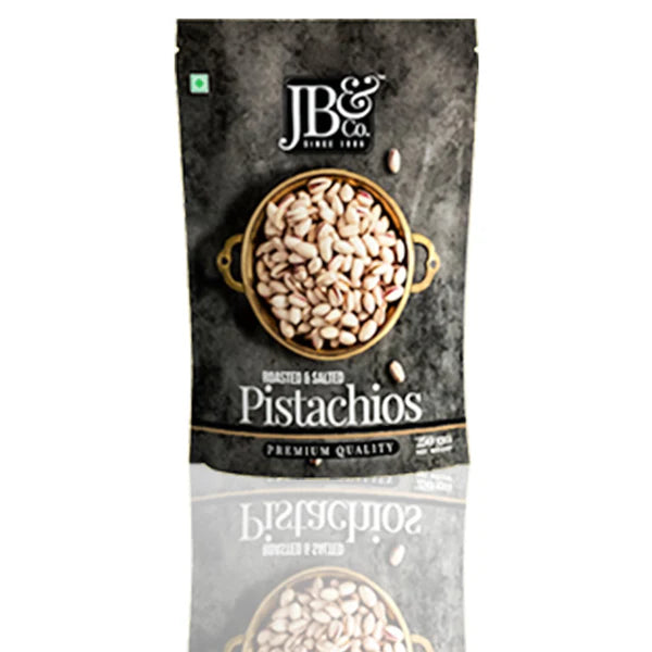 JB&CO Roasted & Salted California Pistachios(Pista) - 250 gm