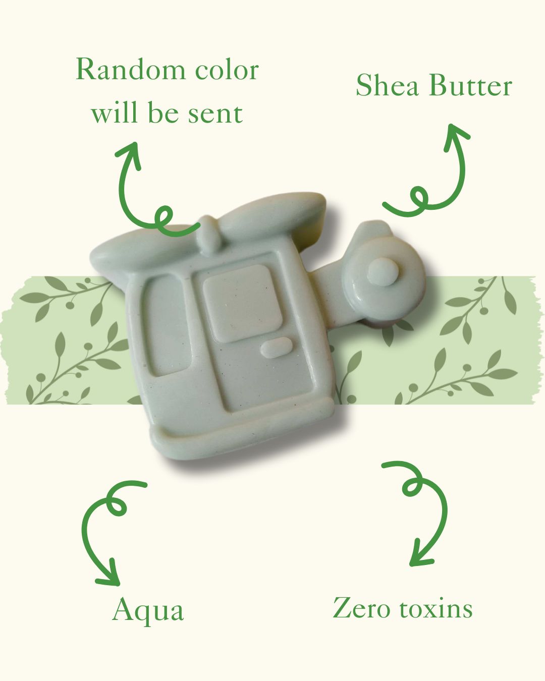 Sobek Naturals Kids Helicopter Shaped Shea Butter Soap Bar Set