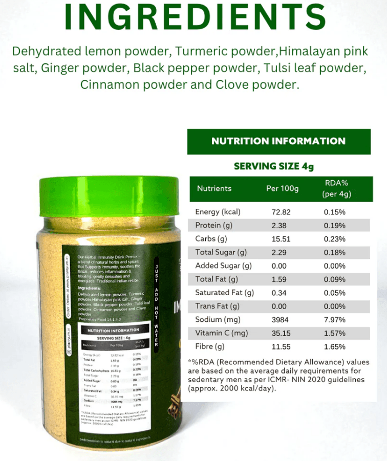 Plant Yum Immunity Kadha Premix - Suspire