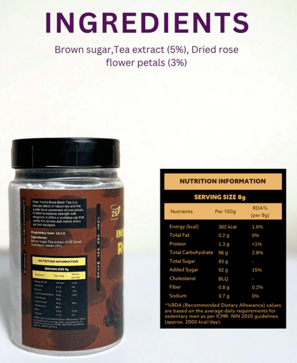 Plant Yum Instant Black Rose Tea
