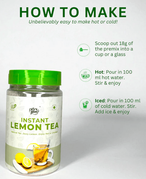Plant Yum Instant Lemon Tea Premix - Suspire