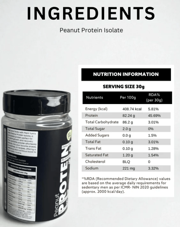 Plant Yum Peanut Protein Isolate - Suspire