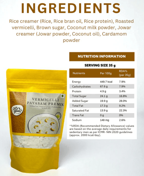 Plant Yum Vermicelli Payasam Premix - Suspire