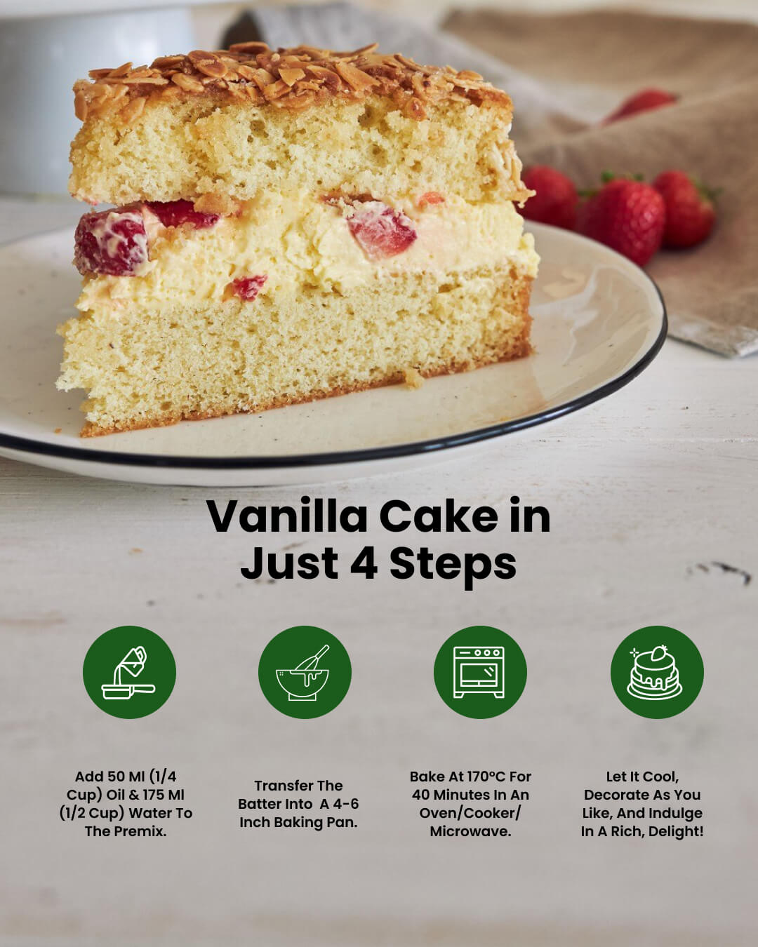 Vanilla Cake Premix (250g)