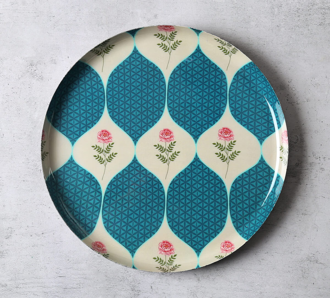 Roses of Sapphire Wall Decor Plates Set of 5