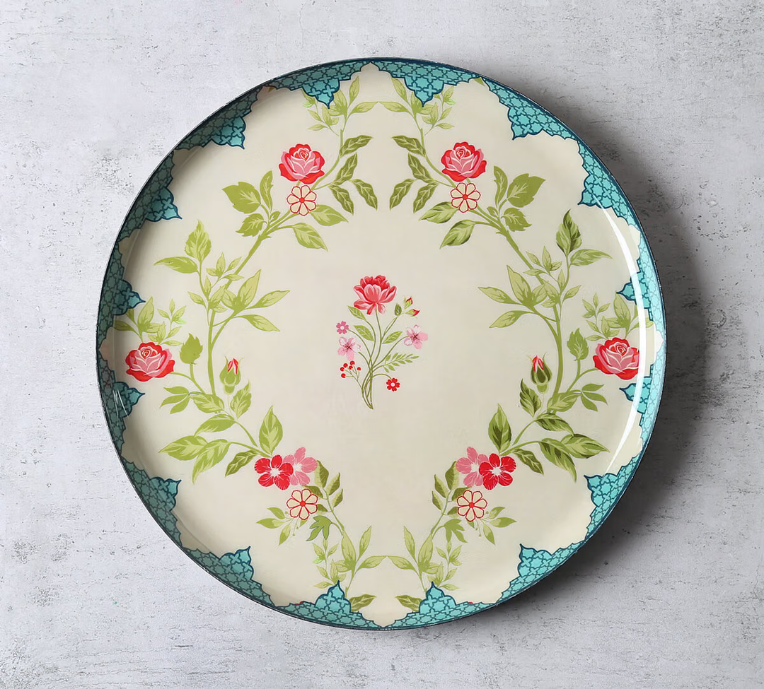 Roses of Sapphire Wall Decor Plates Set of 5