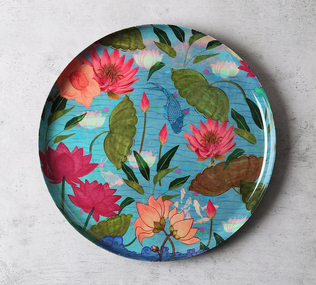 Sarus in Lake Wall Decor Plates Set of 5