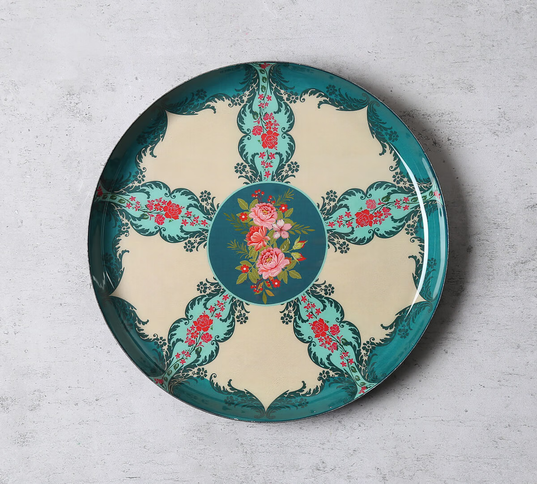 Roses of Sapphire Wall Decor Plates Set of 5