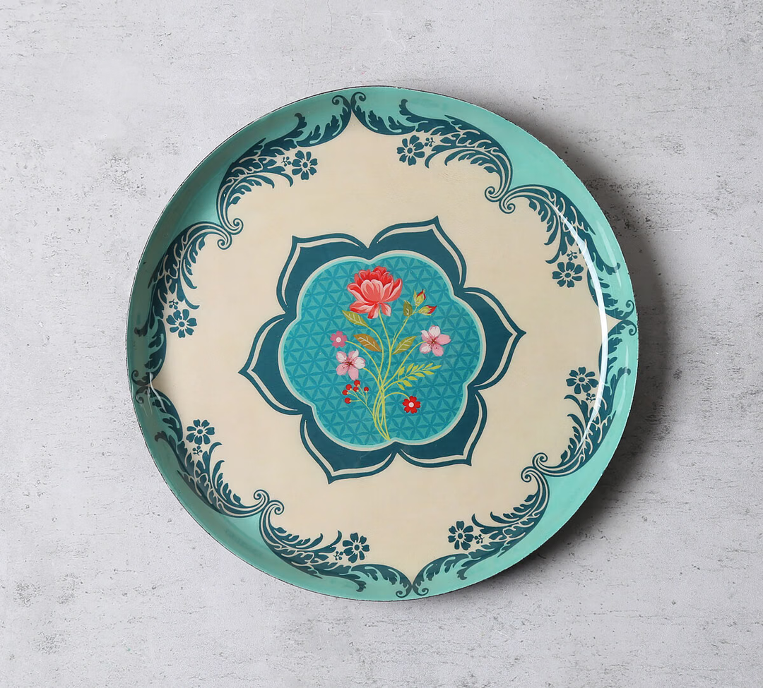Roses of Sapphire Wall Decor Plates Set of 5