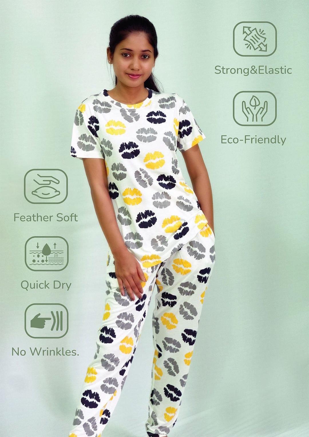Sensational Kisses Printed Women&