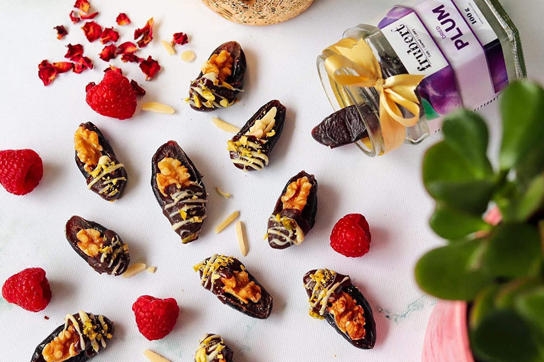 Frubert Healthy European Dried Plums - 1Kg(Gluten Free, Vegan and No Preservative)