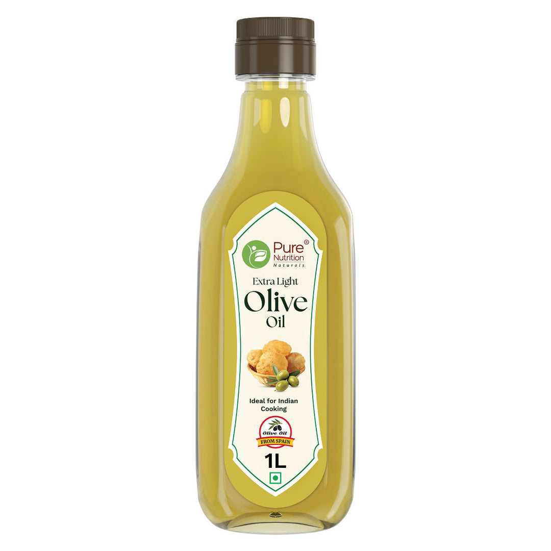 Pure Nutrition Extra Light Olive Oil -  Ideal for Cooking, Salads, Skin & Hair