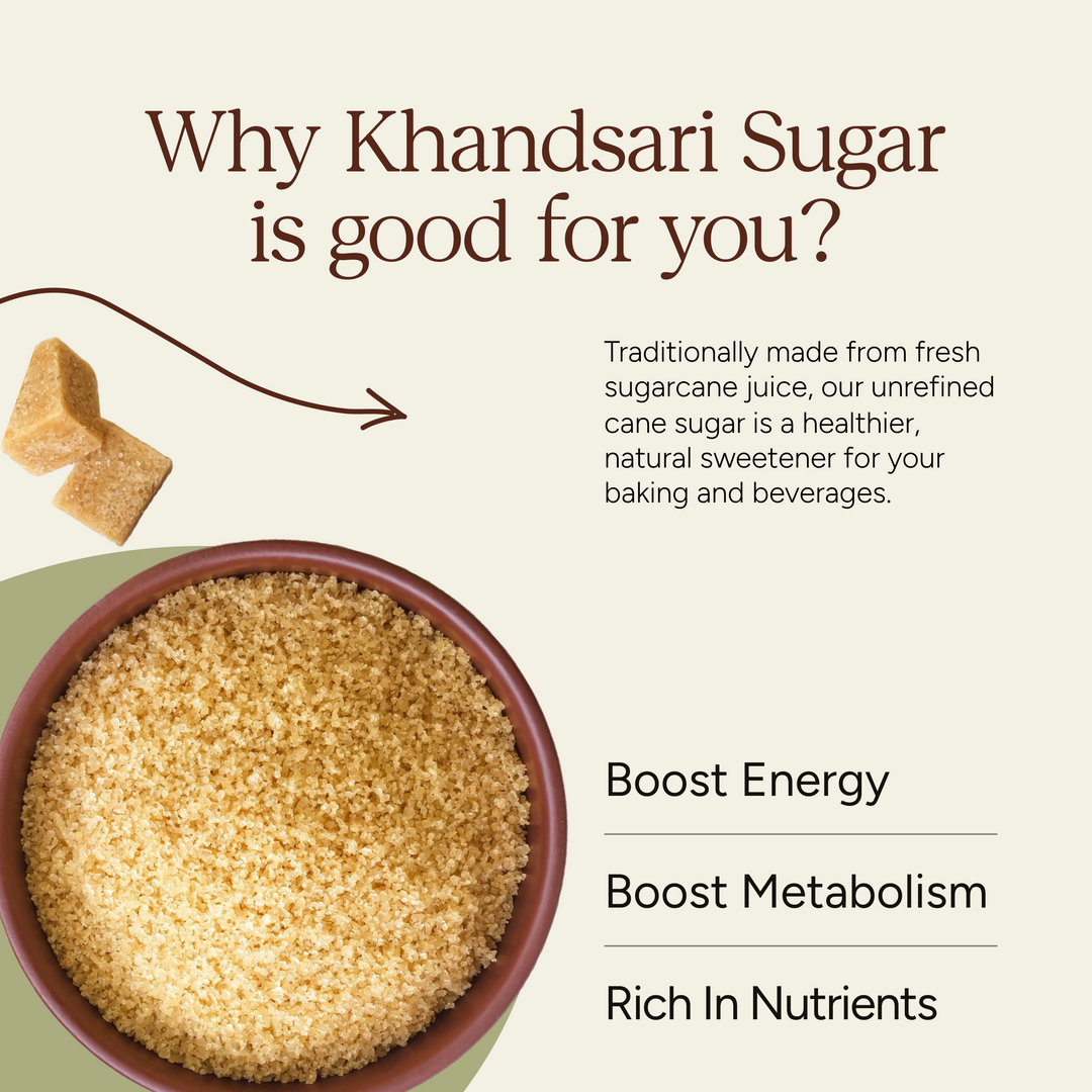 Soil Origin Khandsari Sugar (Khand) - 500 Gm (Pack of 2)