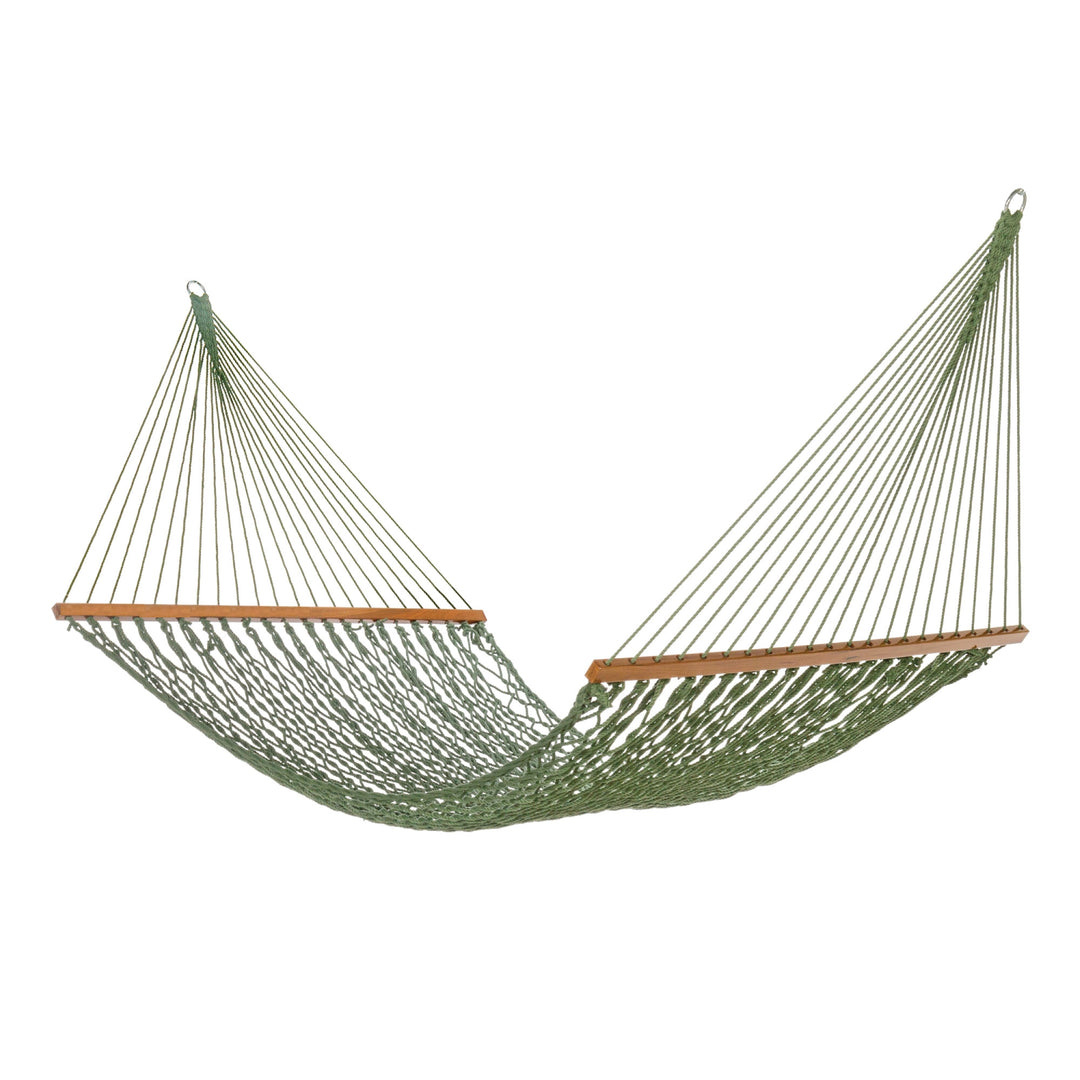 Slack Jack Polyester Rope Hammock for Single Person | Jhula for Adults & Kids with Hardwood Spreader Bars, Swing for Home Decor, Balcony, Patio, Garden | Includes Free Hanging Accessory