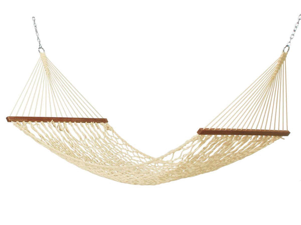 Slack Jack Polyester Rope Hammock for Single Person | Jhula for Adults & Kids with Hardwood Spreader Bars, Swing for Home Decor, Balcony, Patio, Garden | Includes Free Hanging Accessory