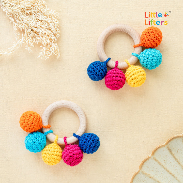 Little Lifters Rainbow Rattle Teether