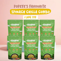 Gladful Popeye's Favourite Spinach Chilla Combo