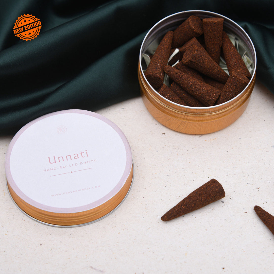 Pravaah Unnati Hand Rolled Incense Cones |  Inspire Prosperity