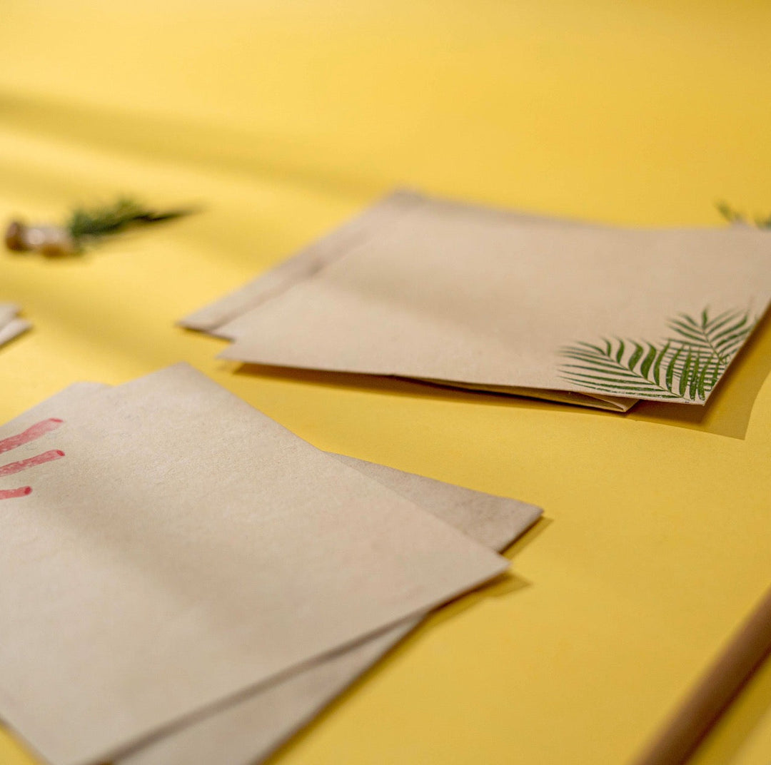 Pravaah Samudra Hemp Paper Note Cards | Set of 5 Notecards and Envelopes