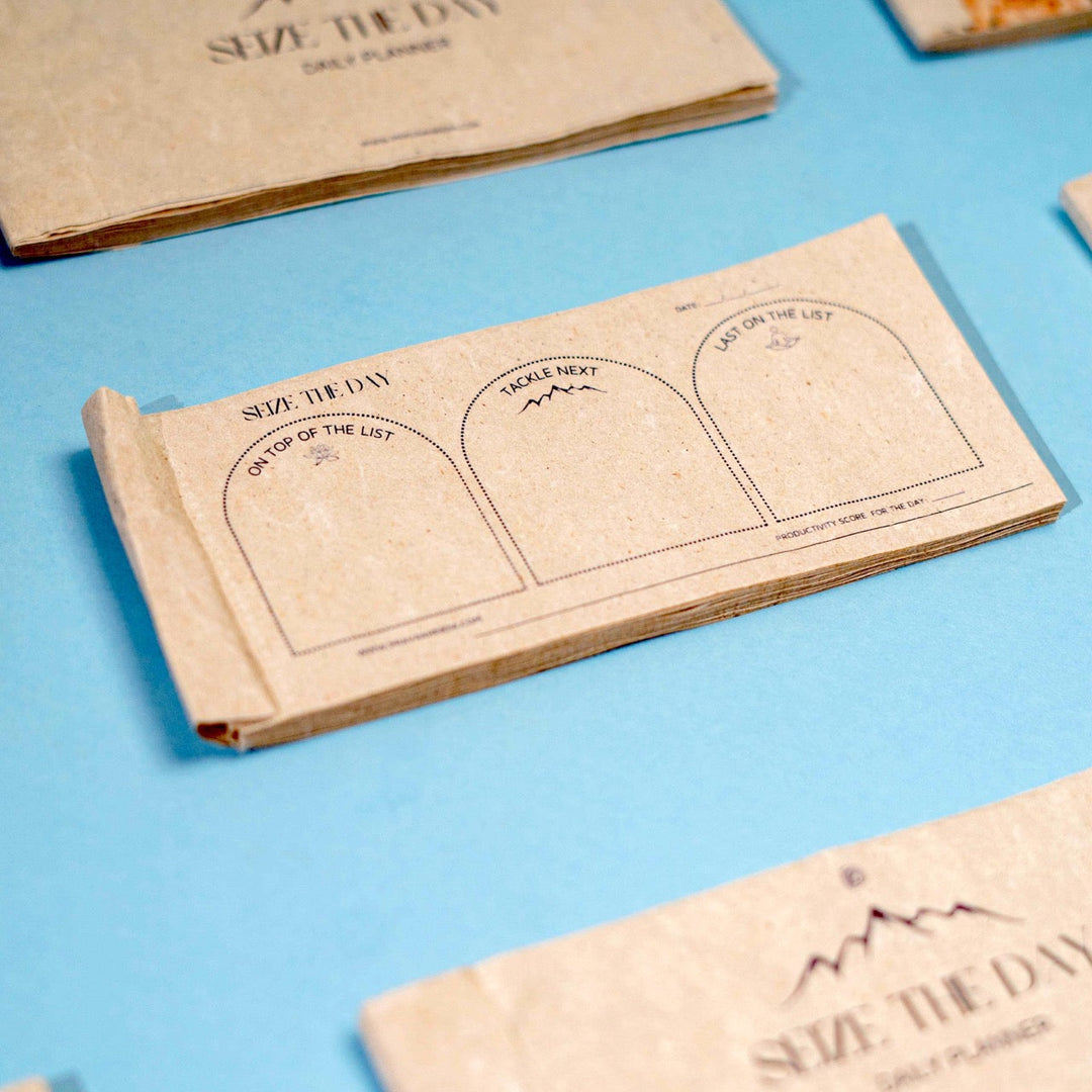 Pravaah Daily Planner | Hemp Paper Tearable Sheets | Uttarakhand Inspired