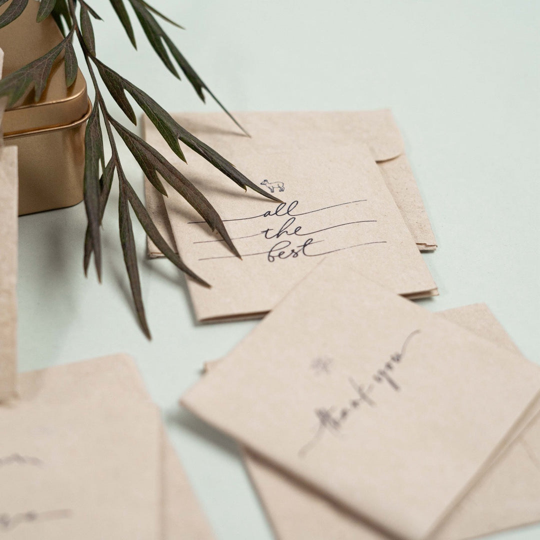 Pravaah Uttarakhand Hemp Paper Gift Cards | Set of 5 Cards and Envelopes