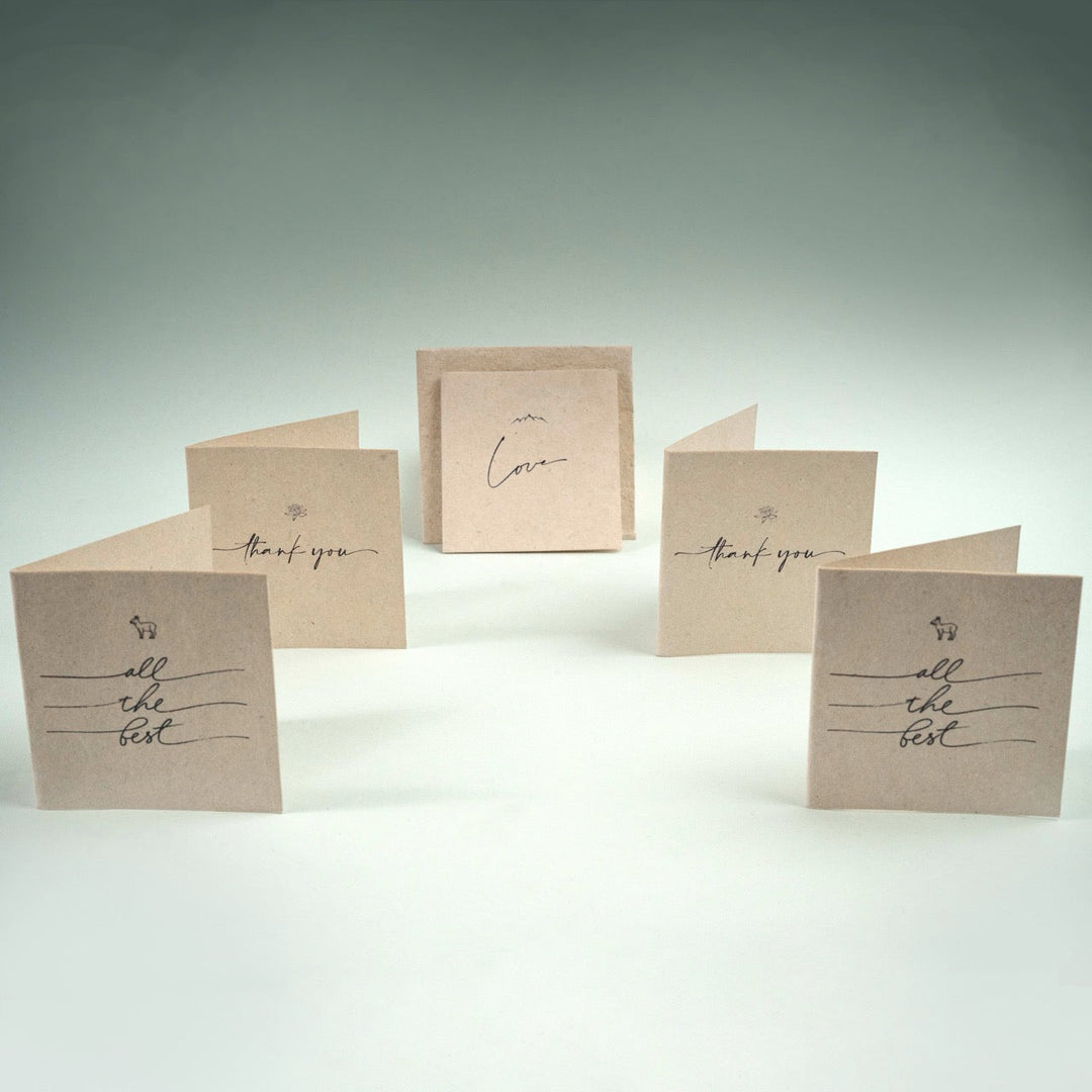 Pravaah Uttarakhand Hemp Paper Gift Cards | Set of 5 Cards and Envelopes