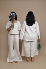 Pravaah Peach Hemp Blazer-Inspired Overshirt | Versatile wear