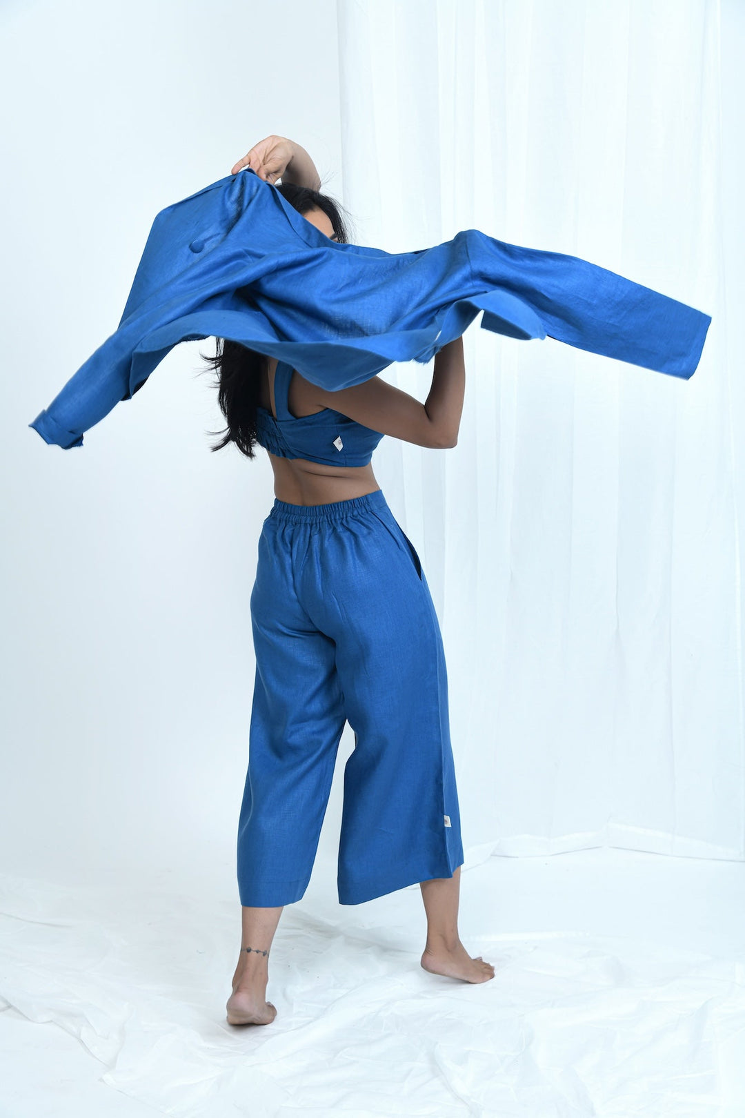 Pravaah Multi Pocket Hemp Wide Leg Pants | Sustainable fabric
